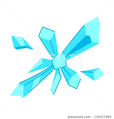 Ice blast spreading energy and freezing crystals Ice blast spreading energy and freezing crystals 134417964