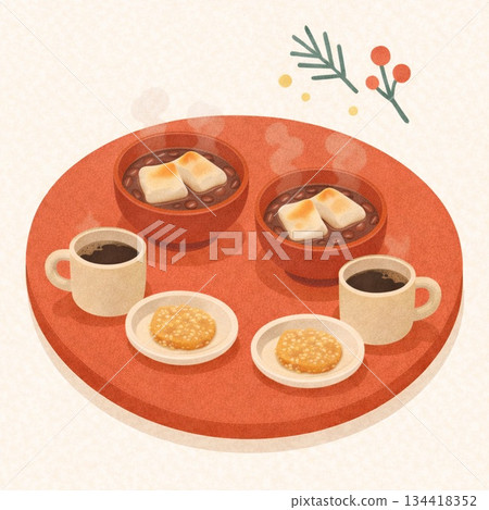 點心時間 | 插畫 | 硃砂圓桌會議 | 生成式人工智慧 134418352