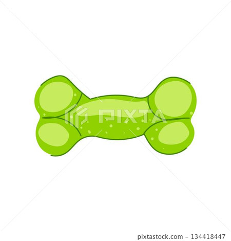 Green bone dog chew toy for pet playing Green bone dog chew toy for pet playing 134418447