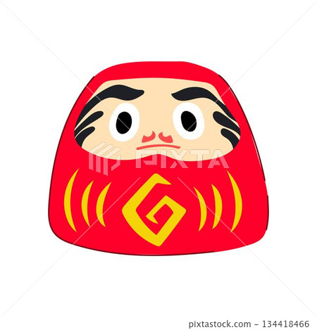 Daruma doll representing luck and perseverance in japan 134418466