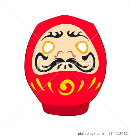 Daruma doll representing japanese culture and good luck 134418482