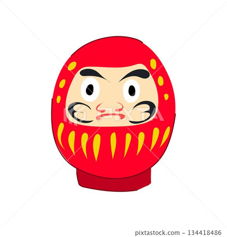 Daruma doll representing luck and perseverance icon Daruma doll representing luck and perseverance icon 134418486