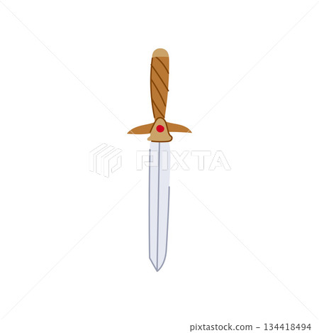 Dagger ancient weapon for close combat or ritual 134418494