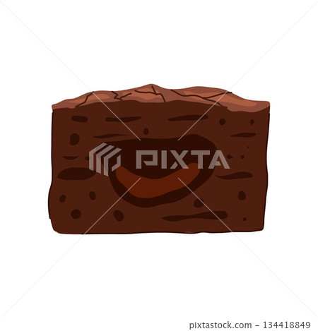 Brownie chocolate dessert sweet treat illustration design Brownie chocolate dessert sweet treat illustration design 134418849
