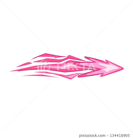 Pink energy blast effect shooting forward Pink energy blast effect shooting forward 134418905
