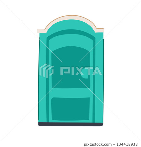 Portable toilet offering temporary outdoor sanitation and hygiene solution 134418938