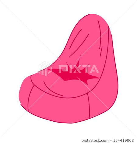 Pink bean bag chair for modern home comfort Pink bean bag chair for modern home comfort 134419008
