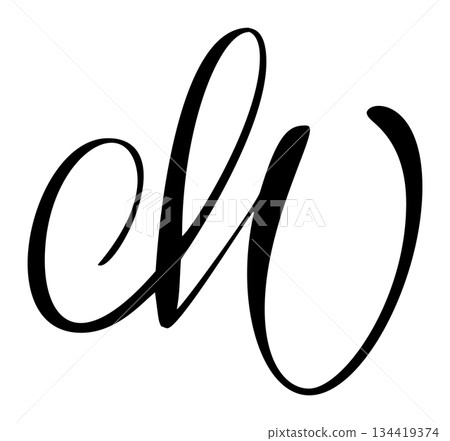Capital vector letter m in elegant script font. Black alphabet typography design element monogram for branding initial Capital vector letter m in elegant script font. Black alphabet typography design element monogram for branding initial 134419374