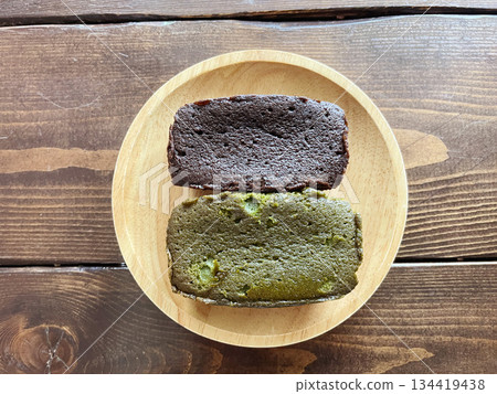 抹茶焙茶磅蛋糕 抹茶焙茶磅蛋糕 134419438