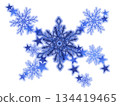 Snowflake star illustration 134419465