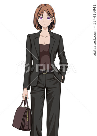 A woman in a suit A woman in a suit 134419941
