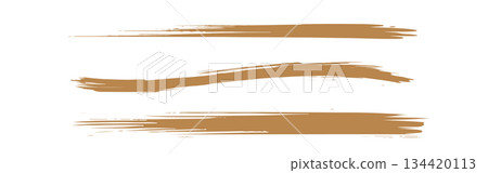 用墨水繪製的簡單金色線條插圖。 134420113