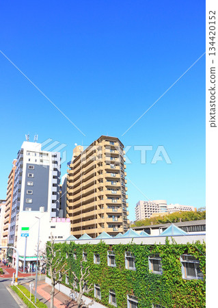 View of an apartment building in front of Tsurumai Station, Nagoya City, Aichi Prefecture View of an apartment building in front of Tsurumai Station, Nagoya City, Aichi Prefecture 134420152