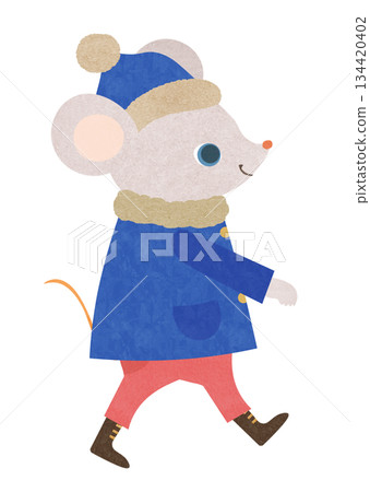 穿著冬裝的小老鼠 134420402