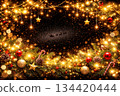 Santa Claus Running Through the Starry Night Wallpaper 134420444