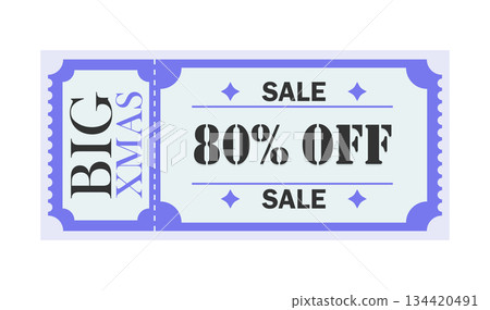 Big Xmas Sale 80% Off Christmas Discount Ticket Coupon 134420491