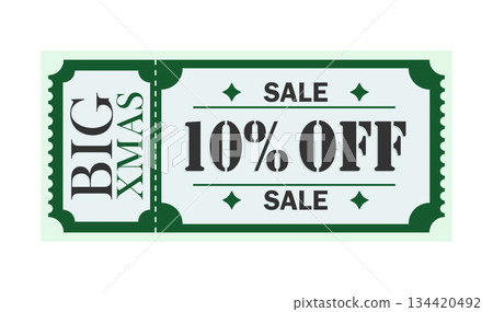 Big Xmas Sale 10% Off Christmas Discount Coupon Banner Big Xmas Sale 10% Off Christmas Discount Coupon Banner 134420492