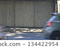 blurred of cars in the parking lot 134422954