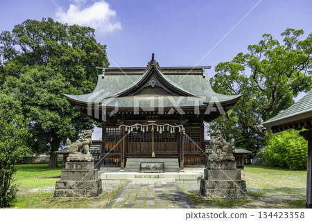 福岡縣浮羽市築後吉井須佐之男神社參拜殿 134423358