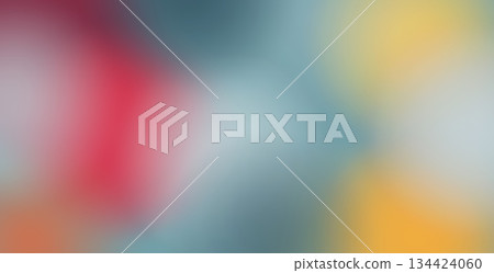 A vibrant gradient background featuring smooth transitions of red, blue, and yellow hues. The colors blend seamlessly, creating a dynamic and colorful visual effect. 134424060
