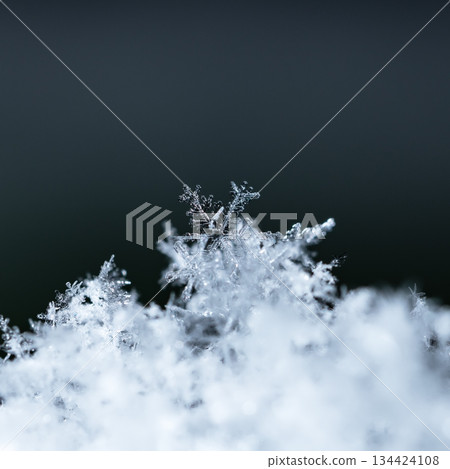 snowflake postage stamp, winter card snowflake postage stamp, winter card 134424108