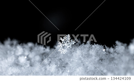 snowflake postage stamp, winter card snowflake postage stamp, winter card 134424109
