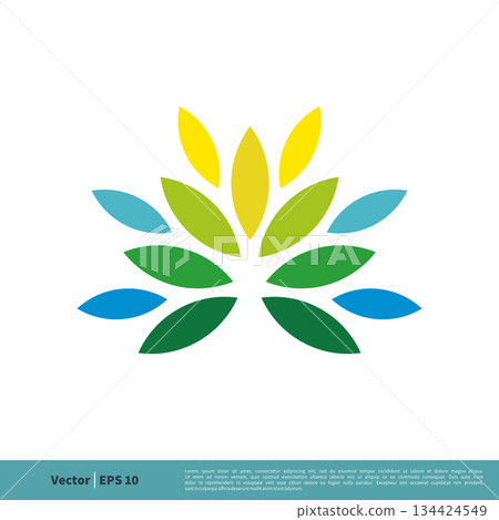 Leaves Icon Vector Logo Template Illustration Design. Vector EPS 10. Leaves Icon Vector Logo Template Illustration Design. Vector EPS 10. 134424549