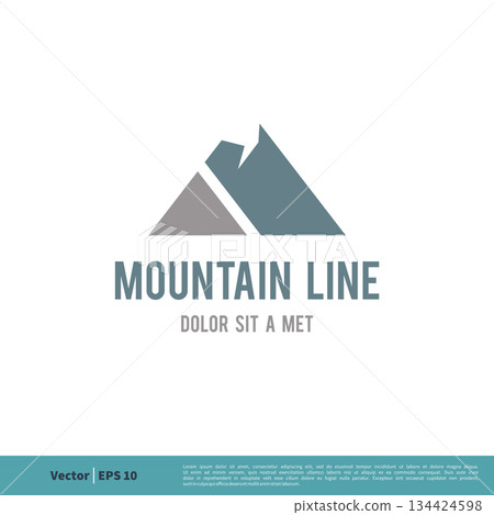 Mountain Icon Vector Logo Template Illustration Design. Vector EPS 10. 134424598