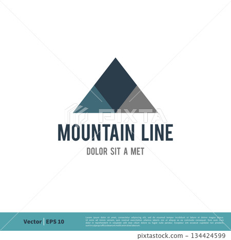 Mountain Icon Vector Logo Template Illustration Design. Vector EPS 10. 134424599