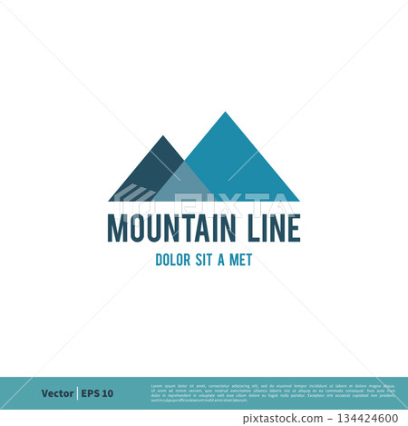 Mountain Icon Vector Logo Template Illustration Design. Vector EPS 10. 134424600