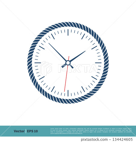 Wall Clock Icon Vector Logo Template Illustration Design. Vector EPS 10. Wall Clock Icon Vector Logo Template Illustration Design. Vector EPS 10. 134424605