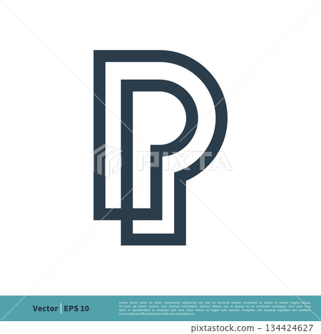 Letter P Icon Vector Logo Template Illustration Design. Vector EPS 10. 134424627