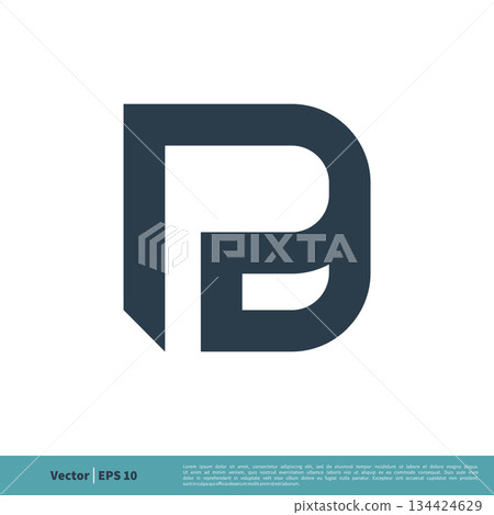 D P Letter Icon Vector Logo Template Illustration Design. Vector EPS 10. D P Letter Icon Vector Logo Template Illustration Design. Vector EPS 10. 134424629