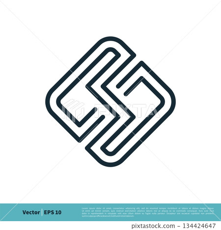 Abstract S Letter Icon Vector Logo Template Illustration Design. Vector EPS 10. 134424647