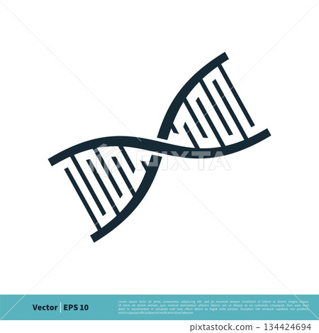 DNA Chromosome Icon Vector Logo Template Illustration Design. Vector EPS 10. DNA Chromosome Icon Vector Logo Template Illustration Design. Vector EPS 10. 134424694
