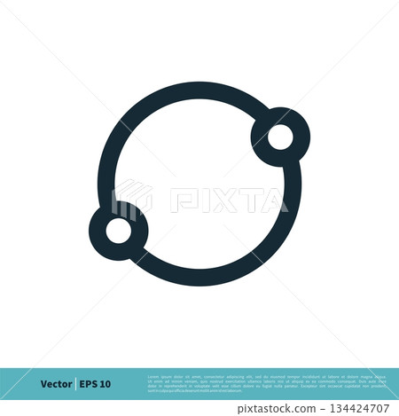 Connection Circle Ring Icon Vector Logo Template Illustration Design. Vector EPS 10. Connection Circle Ring Icon Vector Logo Template Illustration Design. Vector EPS 10. 134424707