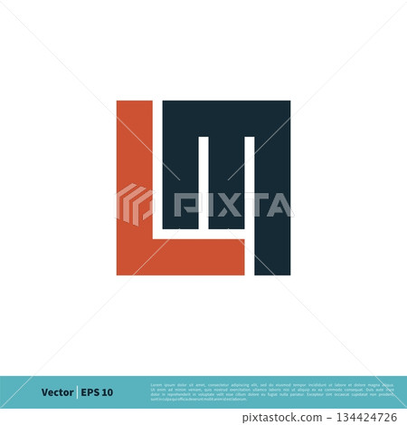 L M Letter Icon Vector Logo Template Illustration Design. Vector EPS 10. 134424726