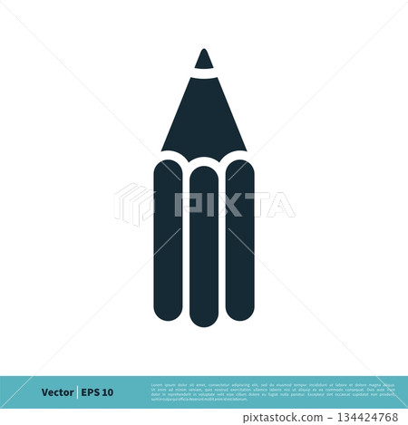 Pencil Icon Vector Logo Template Illustration Design. Vector EPS 10. Pencil Icon Vector Logo Template Illustration Design. Vector EPS 10. 134424768