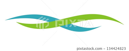 Infinity Wave Icon Vector Logo Template Illustration Design. Vector EPS 10. 134424823