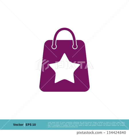 Shopping Bag Icon Vector Logo Template Illustration Design. Vector EPS 10. Shopping Bag Icon Vector Logo Template Illustration Design. Vector EPS 10. 134424840