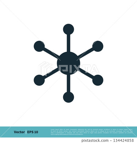 Hub and spoke line icon, linear style pictogram isolated on white. Central database symbol Icon Vector Logo Template Illustration Design. Vector EPS 10. Hub and spoke line icon, linear style pictogram isolated on white. Central database symbol Icon Vector Logo Template Illustration Design. Vector EPS 10. 134424858