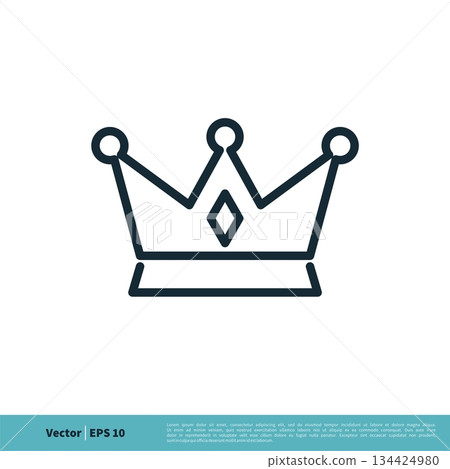 Crown Icon Vector Logo Template Illustration Design. Vector EPS 10. Crown Icon Vector Logo Template Illustration Design. Vector EPS 10. 134424980