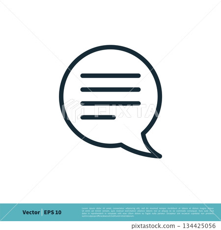 Speech Bubble Talk Icon Vector Logo Template Illustration Design. Vector EPS 10. Speech Bubble Talk Icon Vector Logo Template Illustration Design. Vector EPS 10. 134425056