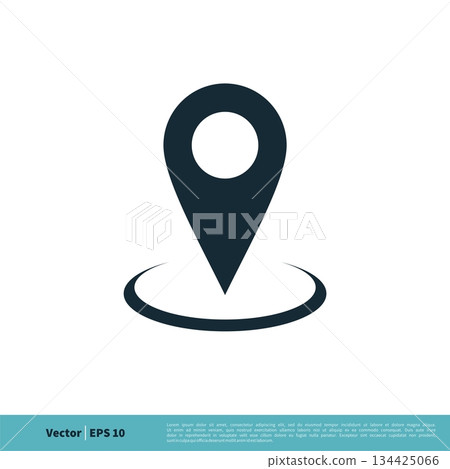 Point Map, Pin Locate Icon Vector Logo Template Illustration Design. Vector EPS 10. Point Map, Pin Locate Icon Vector Logo Template Illustration Design. Vector EPS 10. 134425066