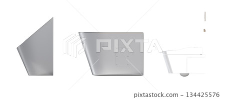 Lavatory pan isolated on a transparent background, bidet, 3D illustration, and CG render Lavatory pan isolated on a transparent background, bidet, 3D illustration, and CG render 134425576