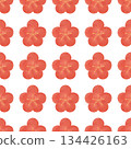 Plum Watercolor Seamless Pattern Japanese Pattern Spring New Year Flower Background Material Design Material 134426163