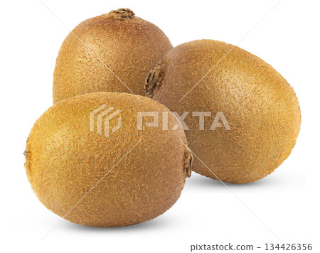 Group of kiwi fruits isolated. Three kiwi fruits isolated on white background. Group of kiwi fruits isolated. Three kiwi fruits isolated on white background. 134426356