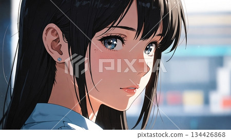 美麗女人的臉的特寫 134426868