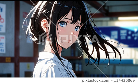 美麗女人的臉的特寫 134426869