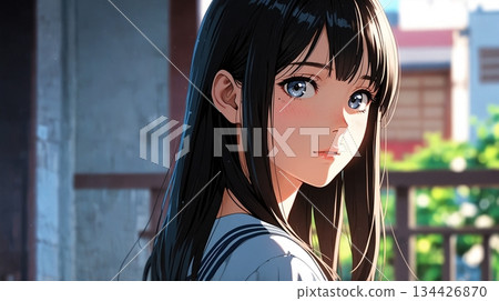 美麗女人的臉的特寫 134426870